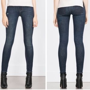 Zara Mid Rise Skinny with Contrasting Pockets